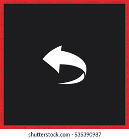 Arrow icon vector illustration.