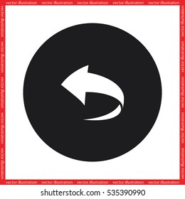 Arrow icon vector illustration.