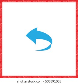 Arrow icon vector illustration.