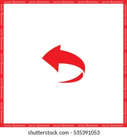 Arrow icon vector illustration.