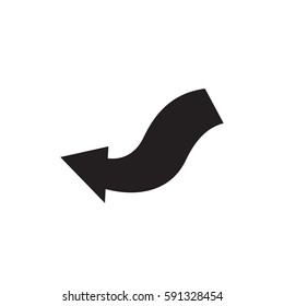 arrow icon vector illustration