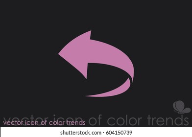 Arrow icon vector illustration.