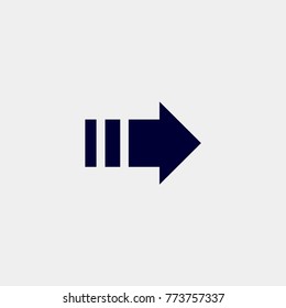 arrow icon, vector illustration.