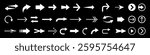 Arrow icon vector illustration, Arrows set icons isolated, modern simple arrows, cursor, black arrows for web design, Arrow symbols, arrow clipart design, Arrow icon set, Collection different arrows