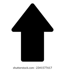 arrow up icon vector illustration asset element