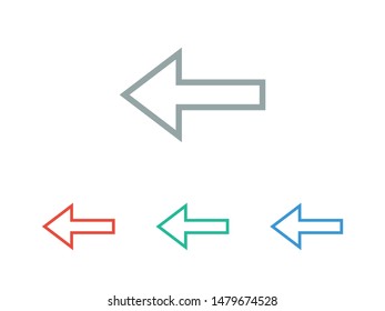 Arrow icon vector illustration EPS10
