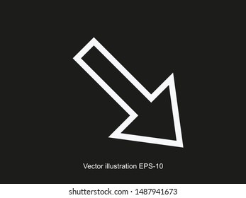Arrow icon vector illustration EPS10