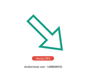 Arrow icon vector illustration EPS10