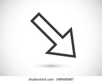 Arrow icon vector illustration EPS10