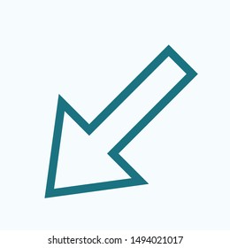 Arrow icon vector illustration EPS10