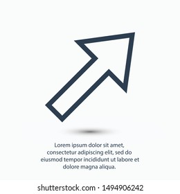 Arrow icon vector illustration EPS10
