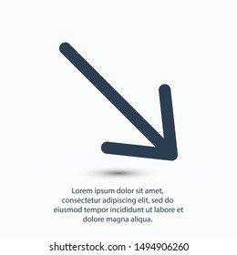 Arrow icon vector illustration EPS10