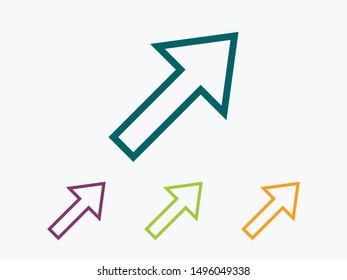 Arrow icon vector illustration EPS10