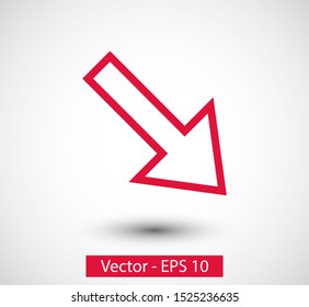 Arrow icon vector illustration EPS10