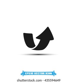 Arrow icon vector illustration eps10.