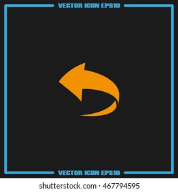 Arrow icon. Vector illustration eps10.