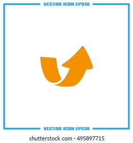 Arrow icon vector illustration eps10.