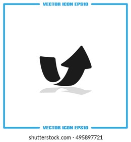 Arrow icon vector illustration eps10.