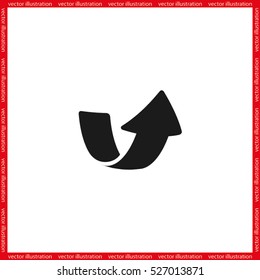 Arrow icon vector illustration eps10.