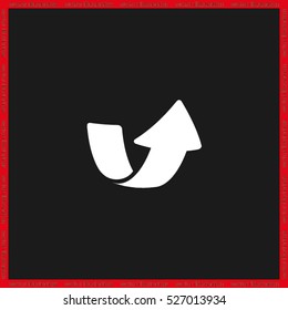 Arrow icon vector illustration eps10.