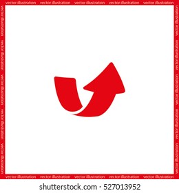 Arrow icon vector illustration eps10.