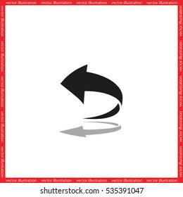 Arrow icon vector illustration eps10.