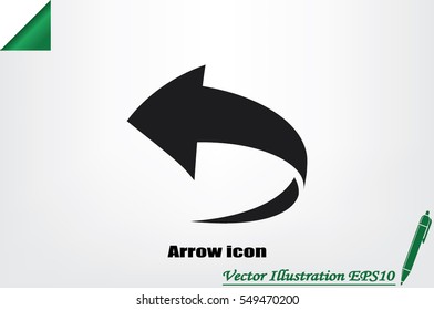 Arrow icon vector illustration eps10.