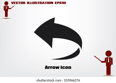 Arrow icon vector illustration eps10.