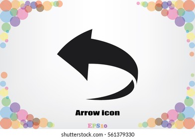 Arrow icon vector illustration eps10.