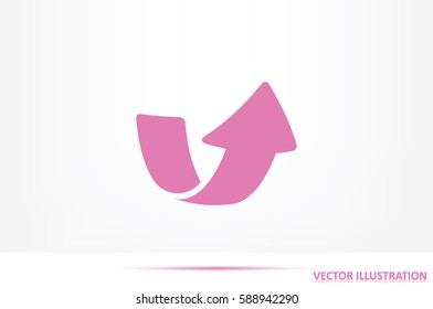 Arrow icon vector illustration eps10.