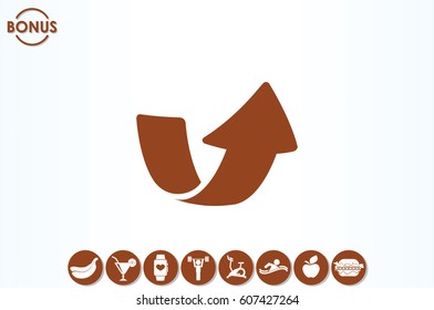 Arrow icon vector illustration eps10.