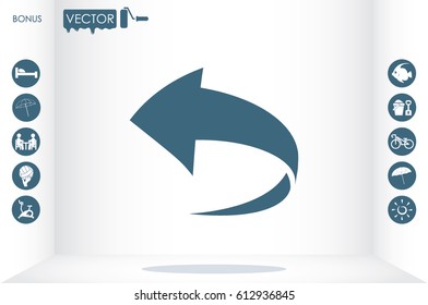 Arrow icon vector illustration eps10.