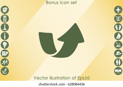 Arrow icon vector illustration eps10.