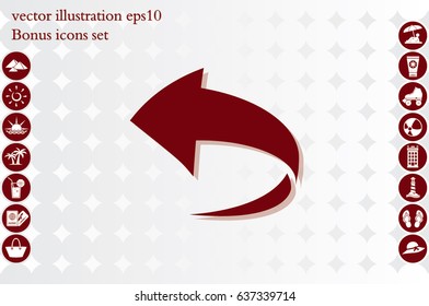 Arrow icon vector illustration eps10.