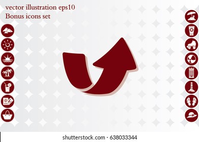 Arrow icon vector illustration eps10.