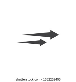 Arrow icon vector illustration flat  design