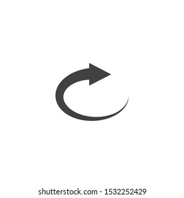 Arrow icon vector illustration flat  design