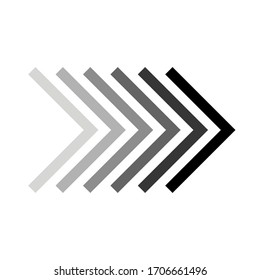 Arrow icon, vector illustration. Flat art design