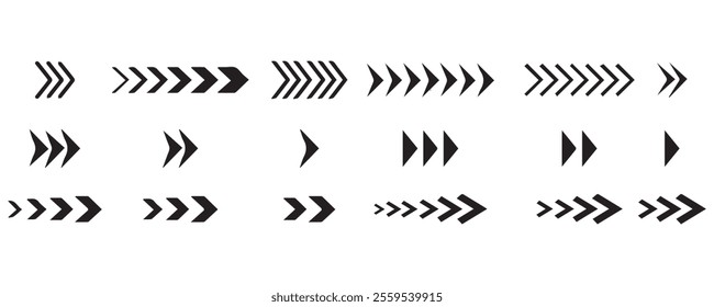 Arrow icon. Vector illustration in flat design Pro Vector illustration abstract application arrow black button click collection. forward download flat graphics group. eps vector sign symbol. 