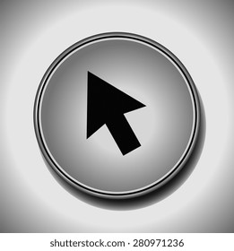 arrow icon, vector illustration. Flat design style.