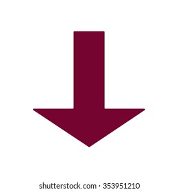   arrow icon, vector illustration. Flat design  