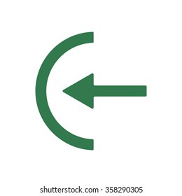  arrow icon, vector illustration. Flat design 