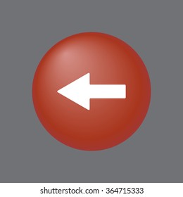 arrow  icon, vector illustration. Flat design style