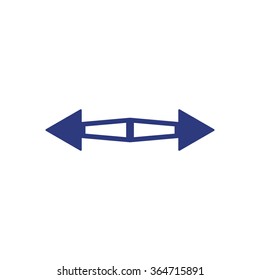   arrow  icon, vector illustration. Flat design  