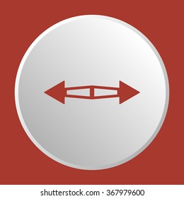   arrow icon, vector illustration. Flat design style