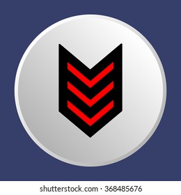   arrow icon, vector illustration. Flat design style