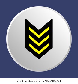   arrow icon, vector illustration. Flat design style