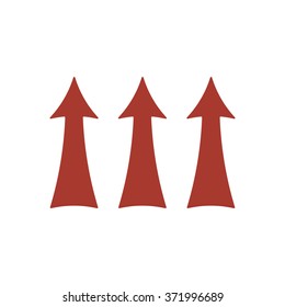   arrow icon, vector illustration. Flat design  