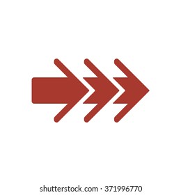  arrow icon, vector illustration. Flat design  