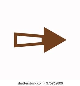   arrow icon, vector illustration. Flat design  